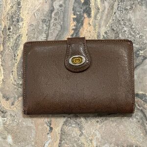 Vintage Gucci Wallet brown leather